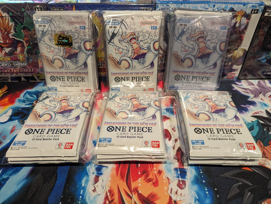 Awakening of the New Era OP-O5 One Piece Booster Pack Lot (4 packs total)