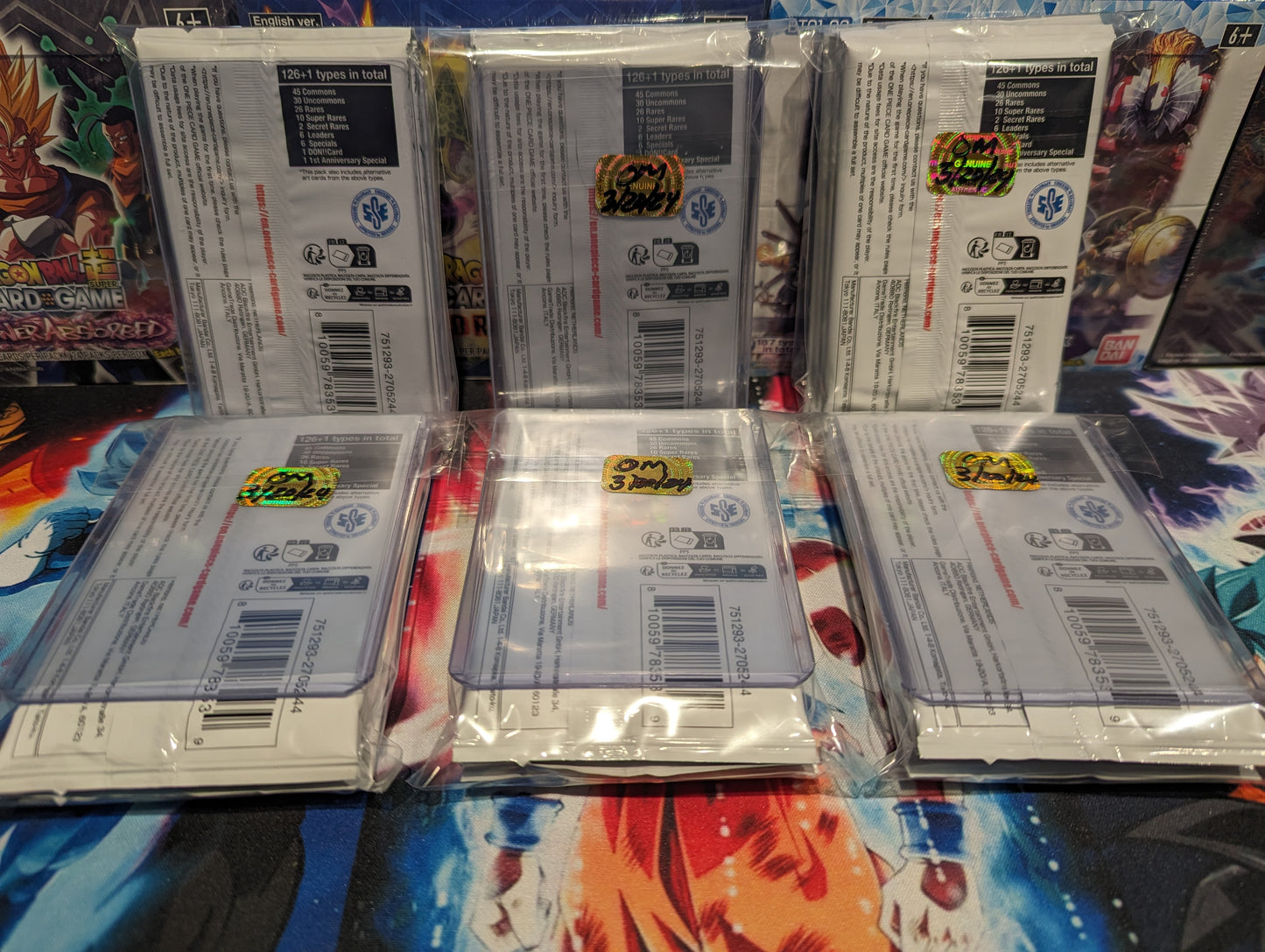 Awakening of the New Era OP-O5 One Piece Booster Pack Lot (4 packs total)